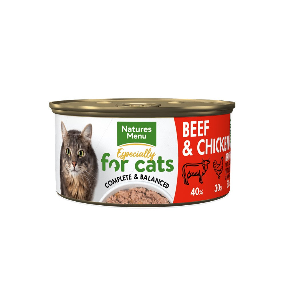 Natures Menu Beef and Chicken Cat Can 85g