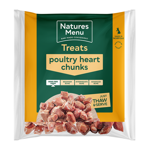 Natures Menu Frozen Chicken Hearts  1kg