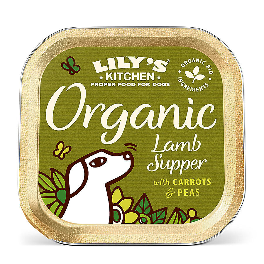 Lilys Kitchen Organic Lamb Supper with Carrots & Peas 150g