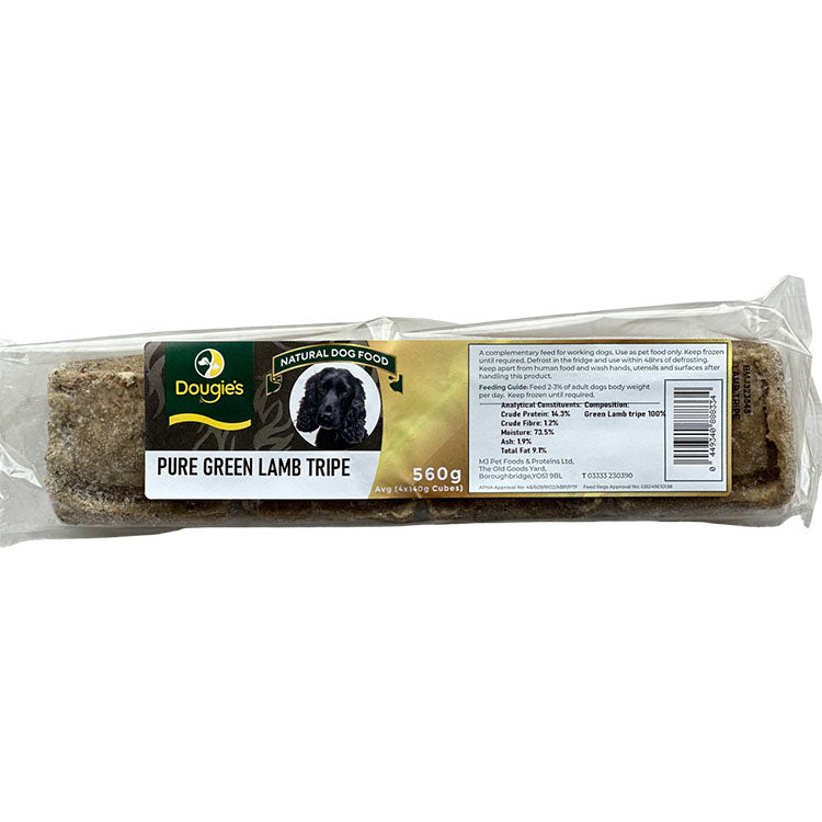 Dougie's Pure Green Lamb Tripe | Nutritious Dog Food ...