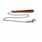 Ancol Heavy Chain Lead TH Handle Black 91cm