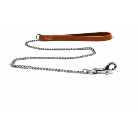 Ancol Heavy Chain Lead TH Handle Black 91cm