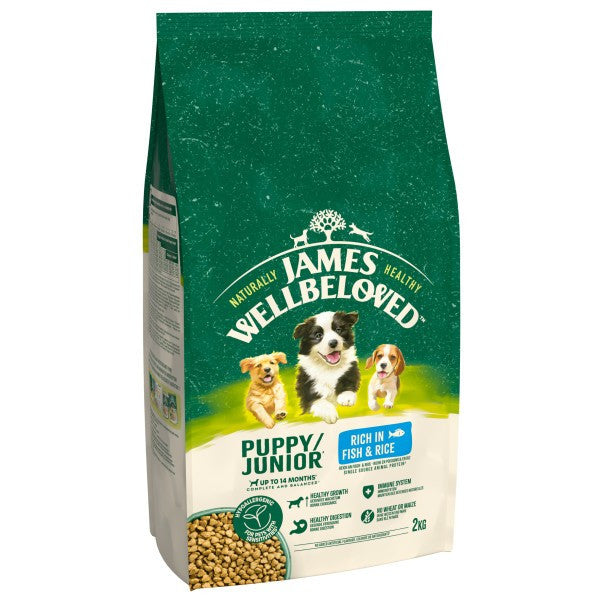 JWB Dog Dry Puppy & Junior Fish & Rice 2kg