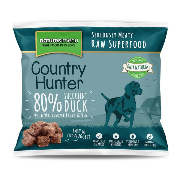 Natures Menu Frozen Country Hunter Duck Dog Nuggets 1kg