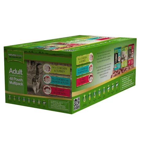 Natures Menu Cat Pouch Adult Multipack 48 x 100g