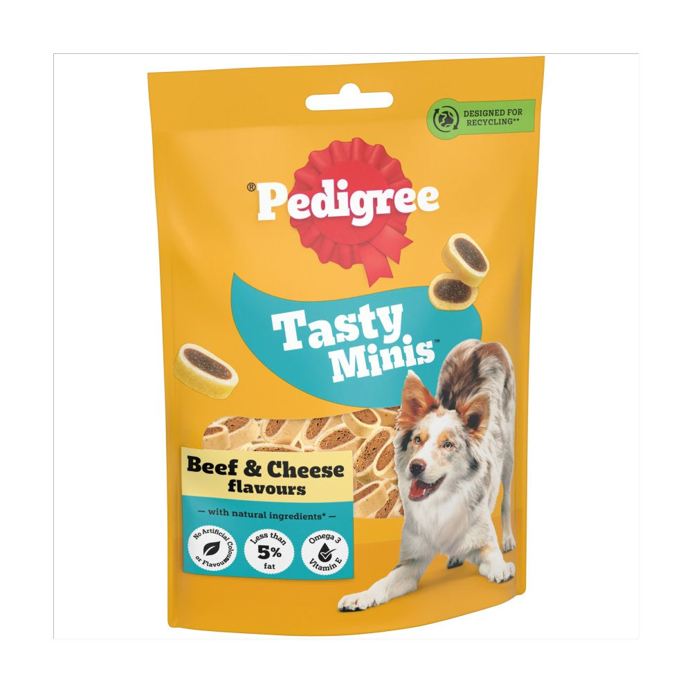 Pedigree Tasty Minis Cheese & Beef 140g