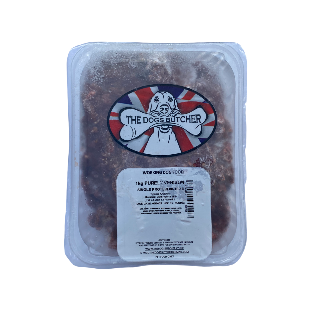 The Dogs Butcher Purely Venison 1kg