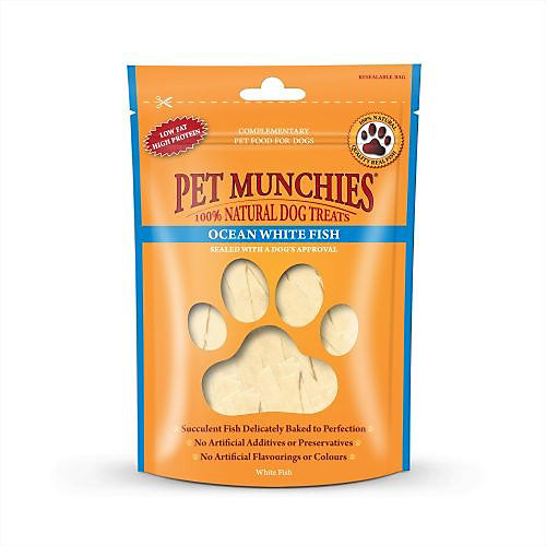 Pet Munchies Ocean White Fish Strips 100g