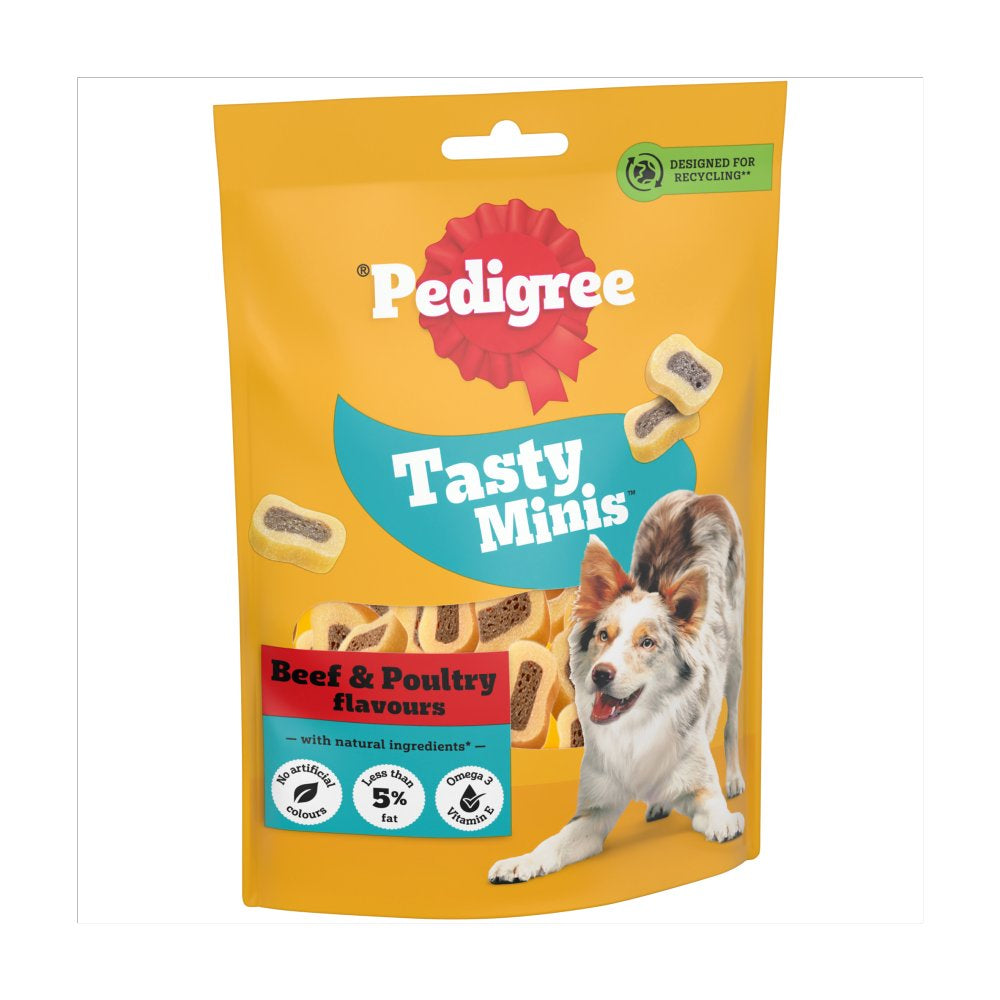 Pedigree Tasty Minis Beef & Poultry 155g