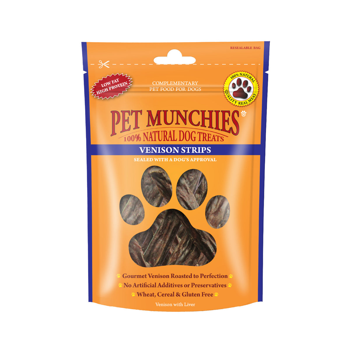 Pet Munchies Venison Strips 75g