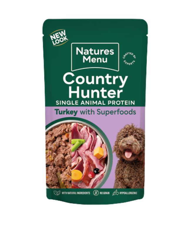 Natures Menu Country Hunter Dog Pouch Turkey