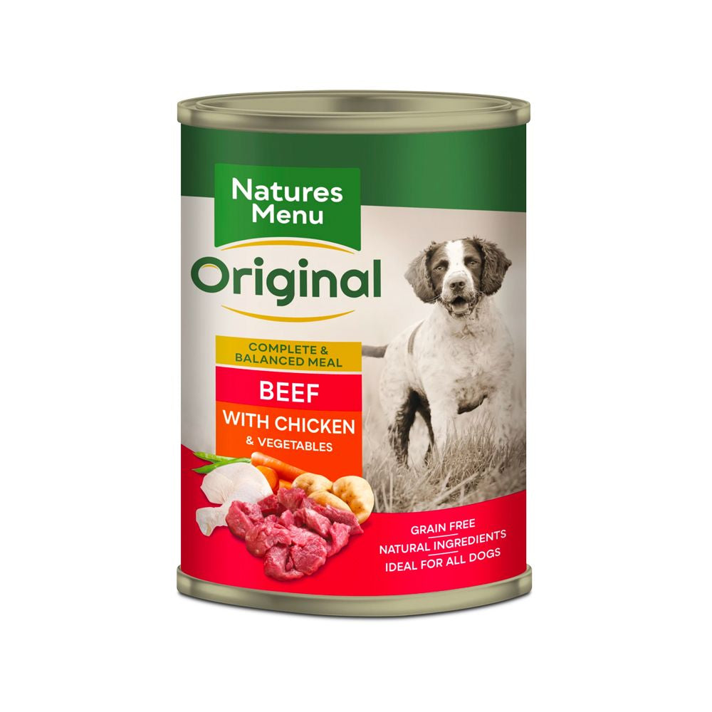 Natures Menu Dog Adult Beef Chkn Potato Pea Carrot 400g