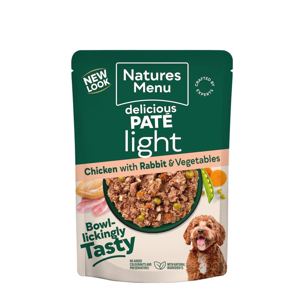 Natures Menu Dog Light Pouch With Chicken & Rabbit 300g