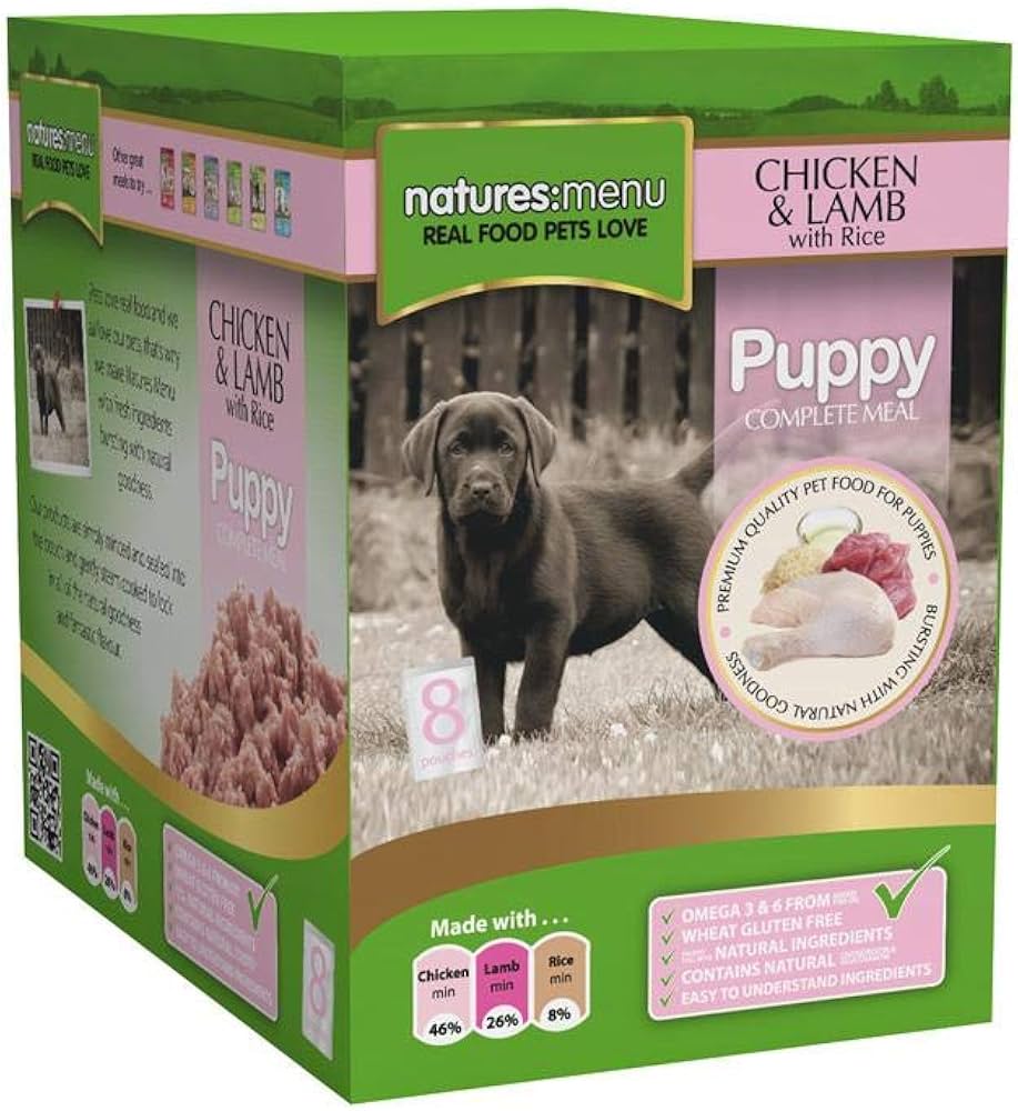Natures Menu Dog Puppy Pouch With Chicken Lamb & Rice 300g