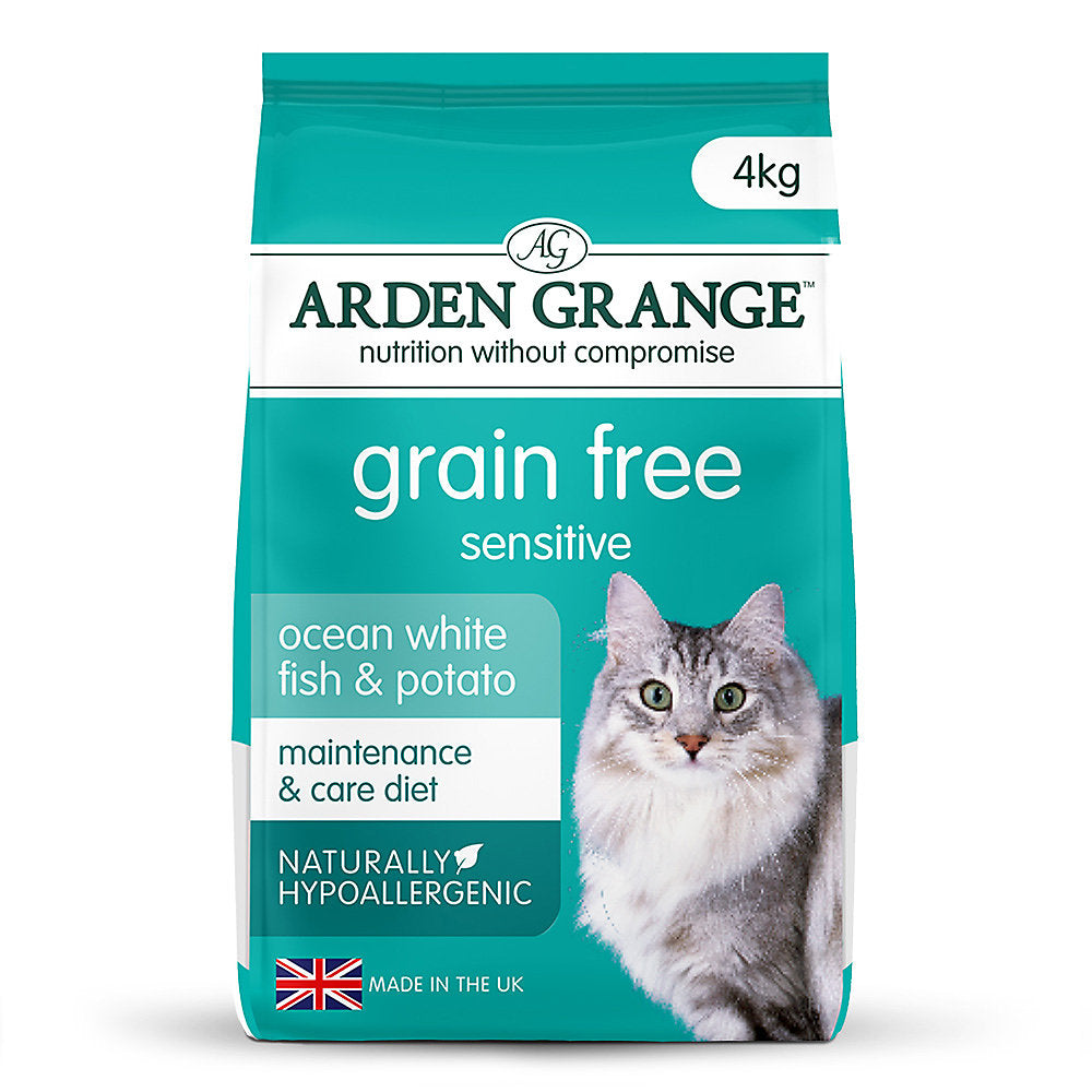 Arden Grange Grain Free Cat Sensitive With Fresh Fish & Potato 4kg