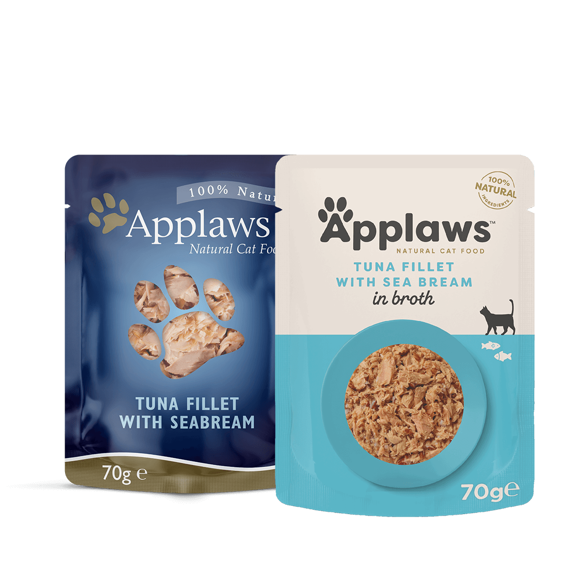 Applaws Cat Pouch Tuna Fillet and Seabream 70g