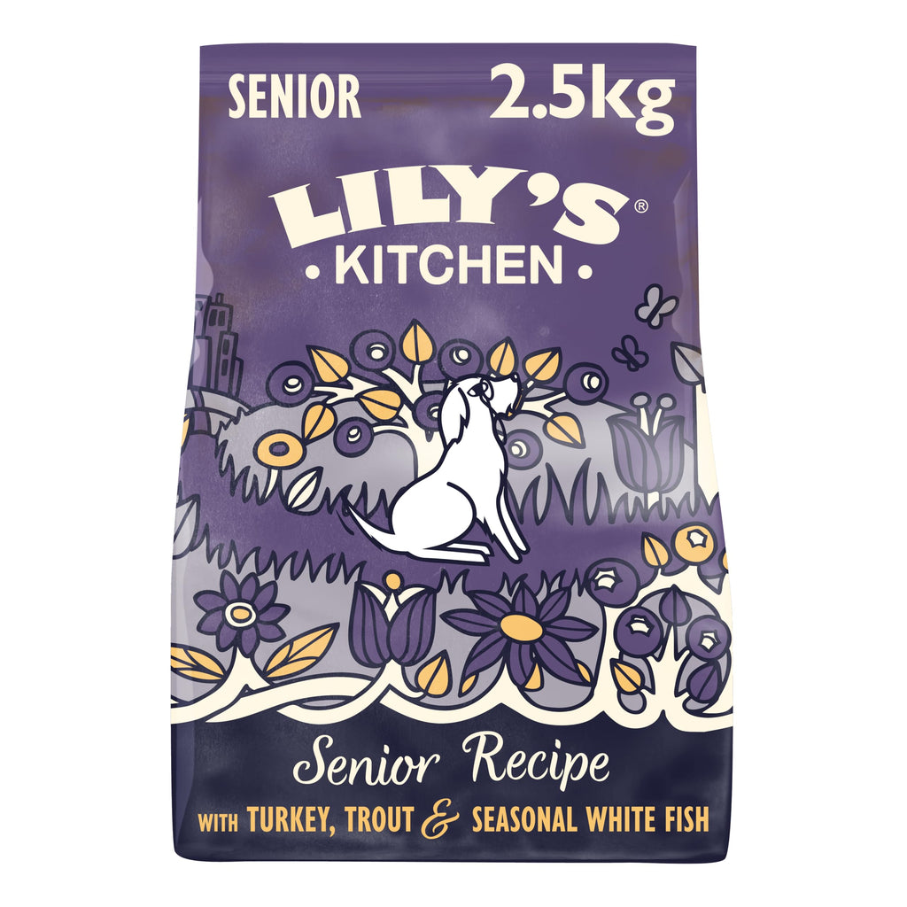 Lilys Kitchen Senior Recipe with Turkey Trout and White Fish Dry Dog Food-1