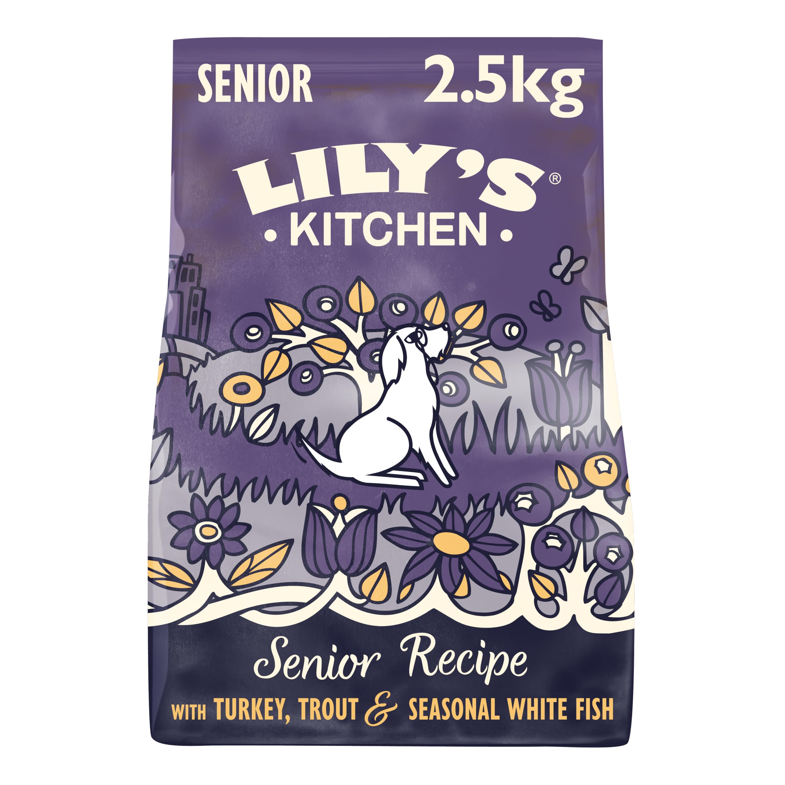 Lilys Kitchen Senior Recipe with Turkey Trout and White Fish Dry Dog Food-1