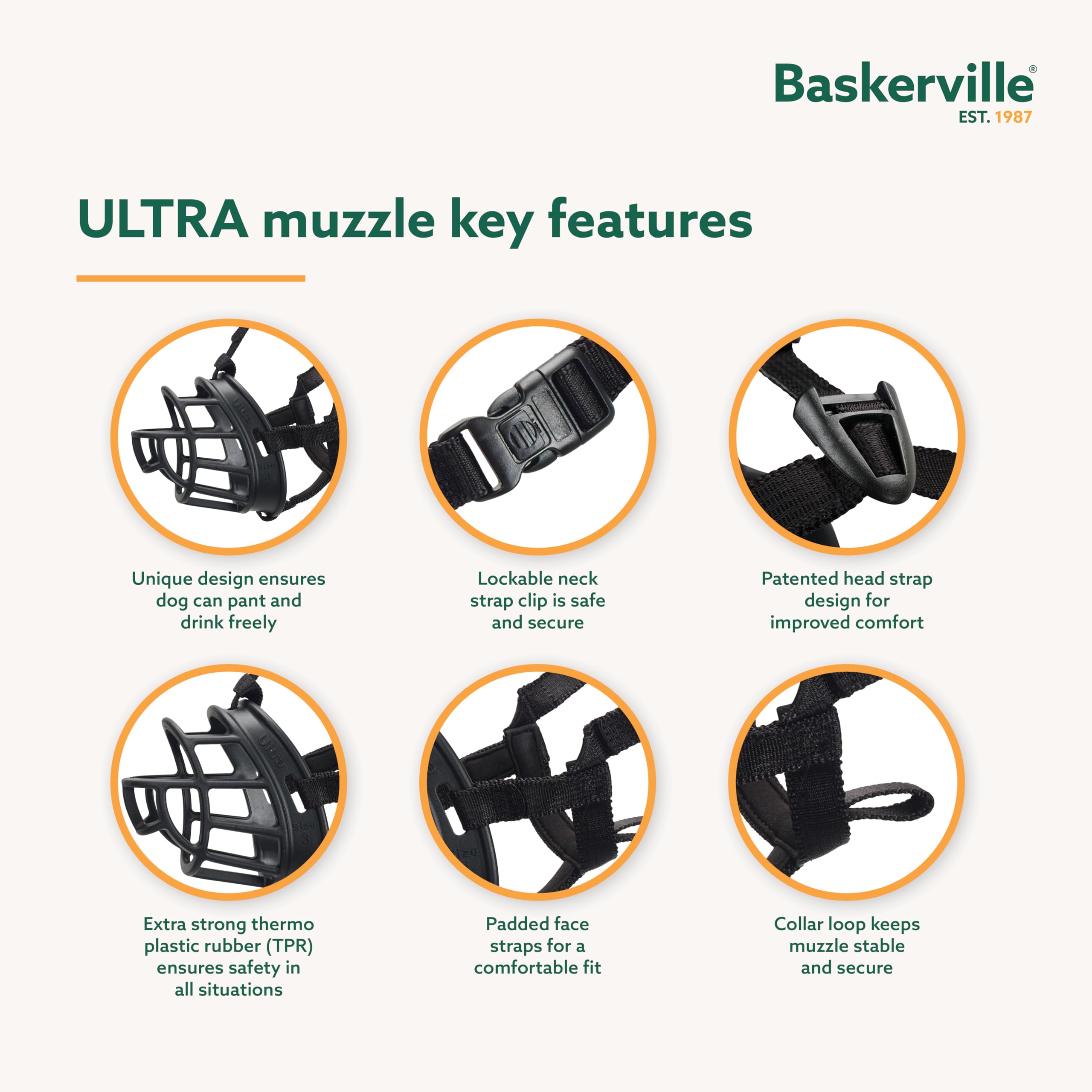 Baskerville Basket Muzzle Size 6