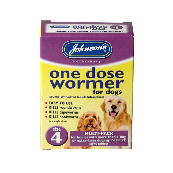 Jvp Dog Easy Dose Wormer - Size 4 Large Breeds 8 Tablets
