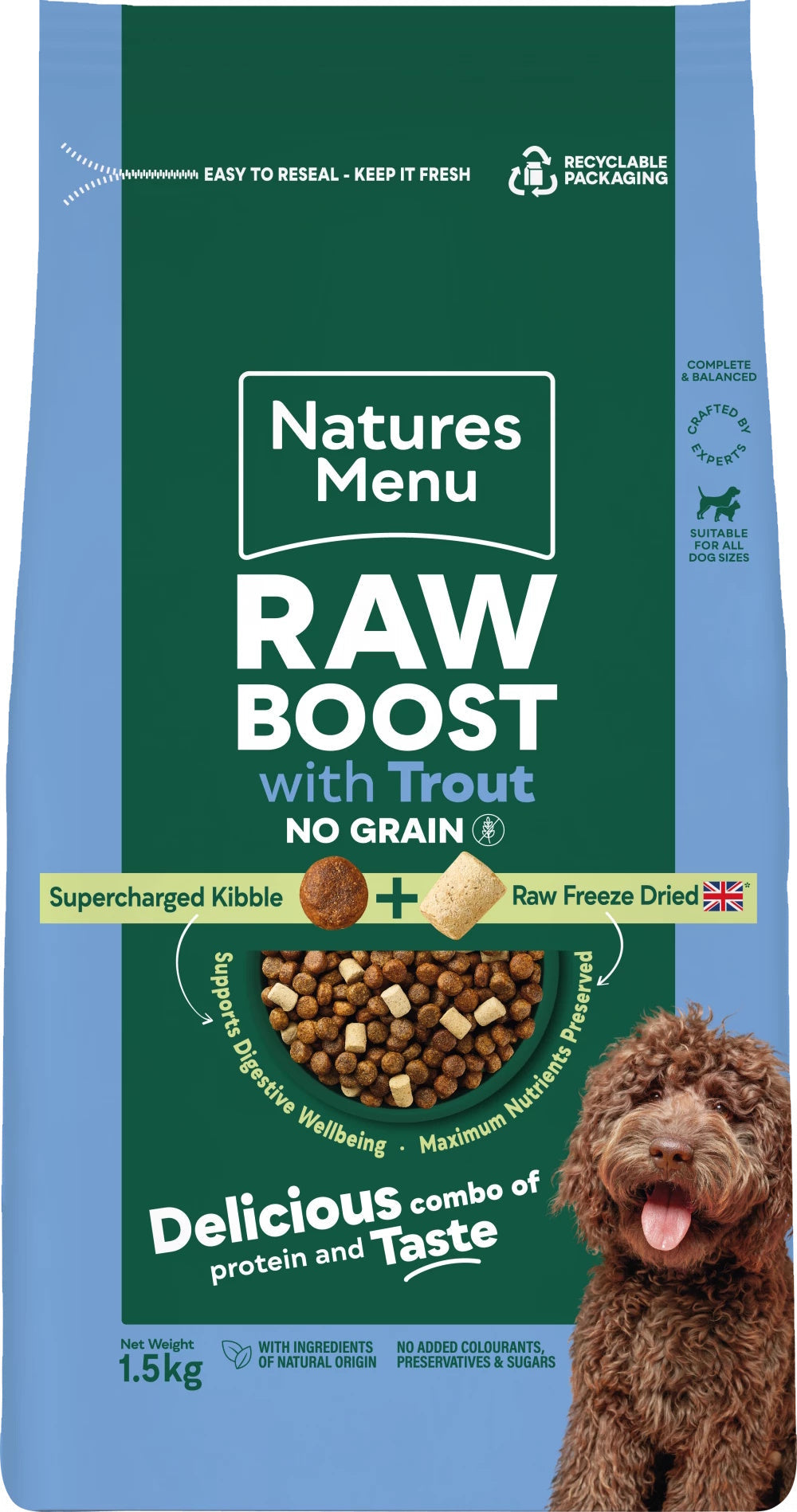 raw boost with trout