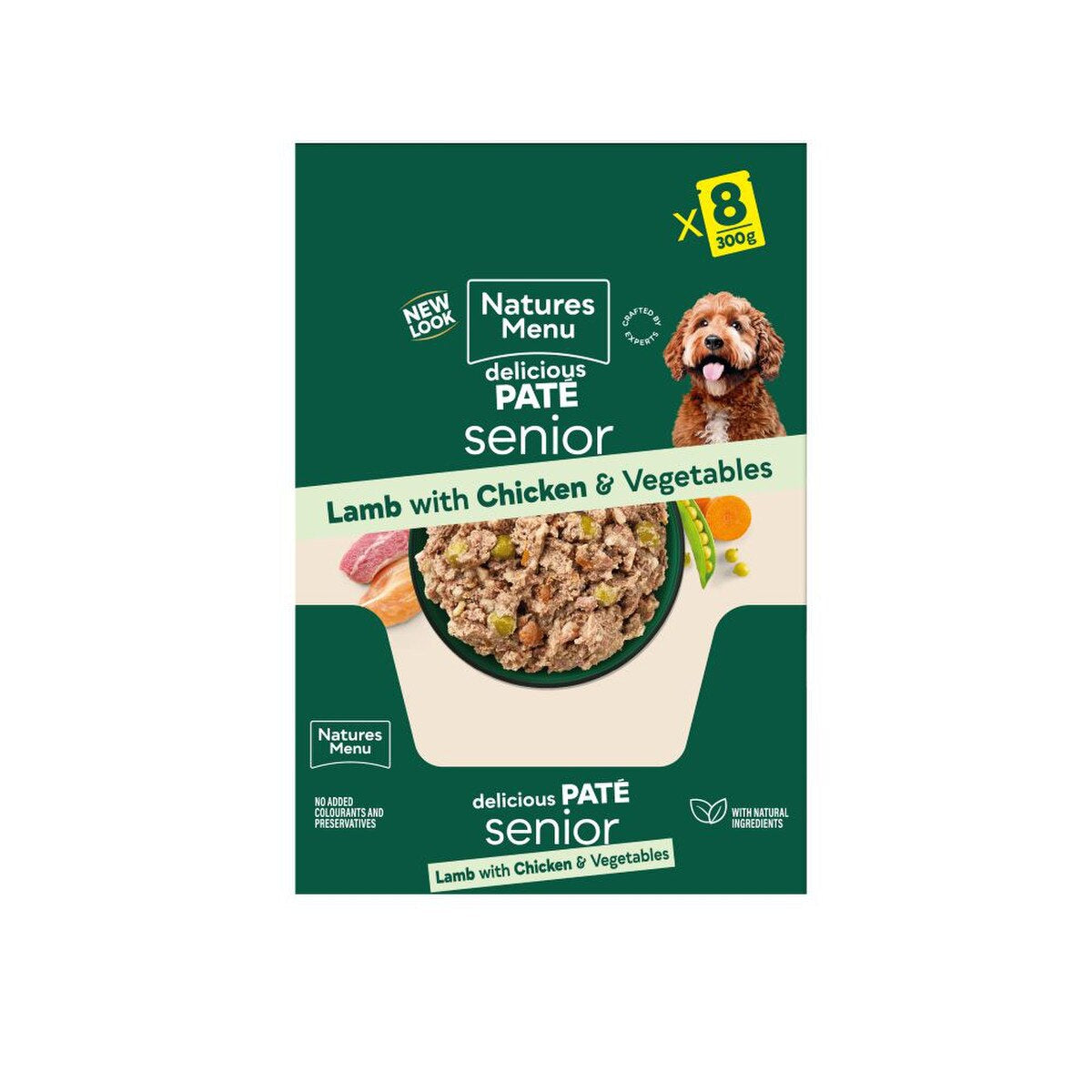 Natures Menu Dog Senior Pouch With Lamb Veg & Rice 300g