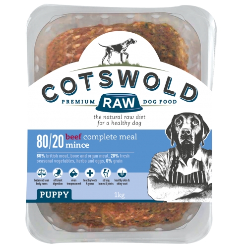 Cotswold Puppy Mince 1kg Beef