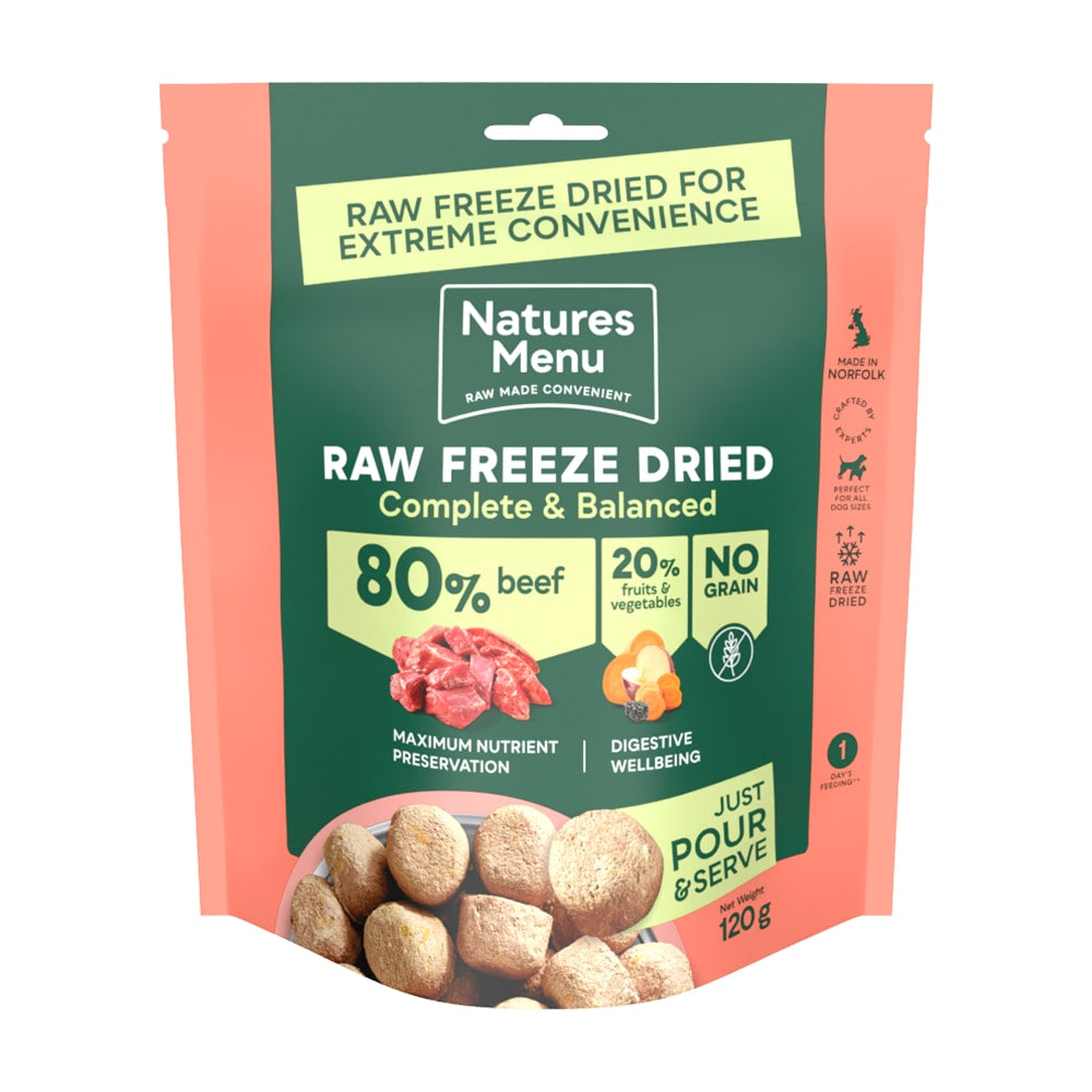 Natures Menu Freeze Dried Beef 120g
