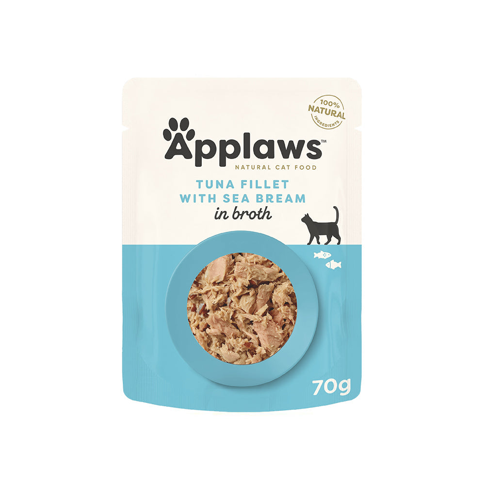 Applaws Cat Pouch Tuna Fillet and Seabream 70g