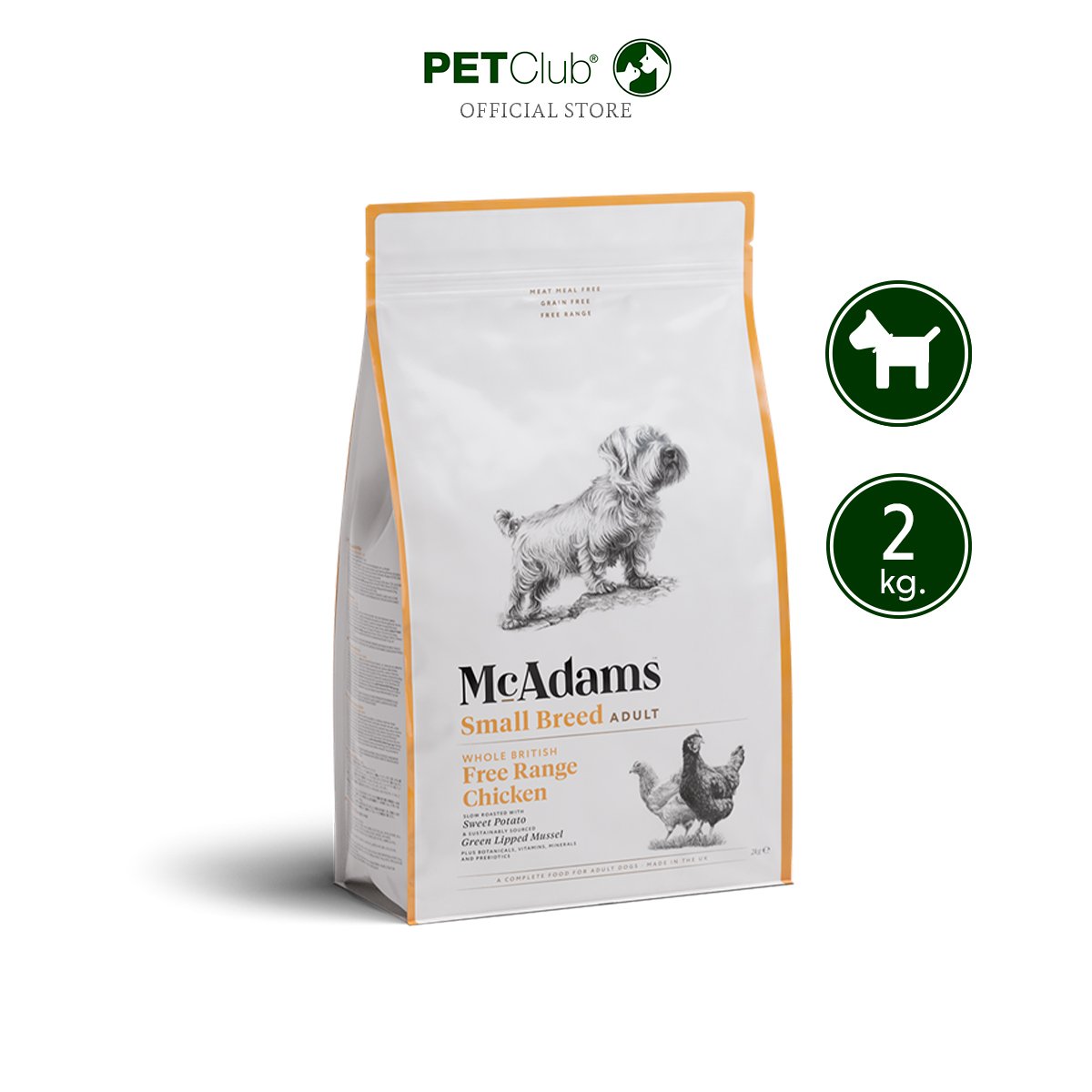 McAdams small breed 2kg chicken & salmon