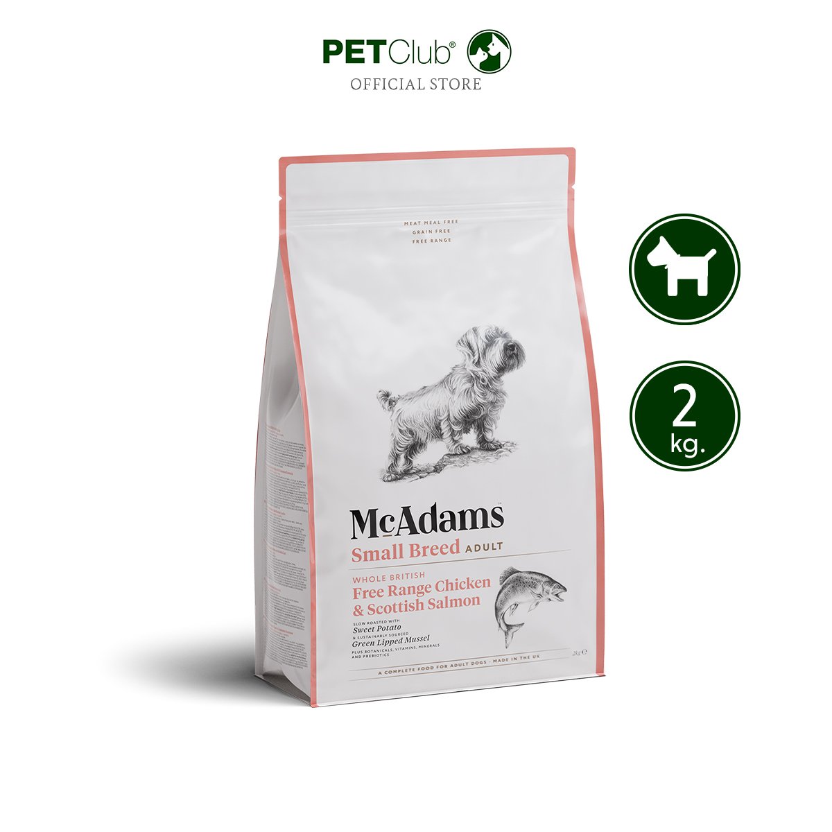 McAdams small breed 2kg chicken & salmon
