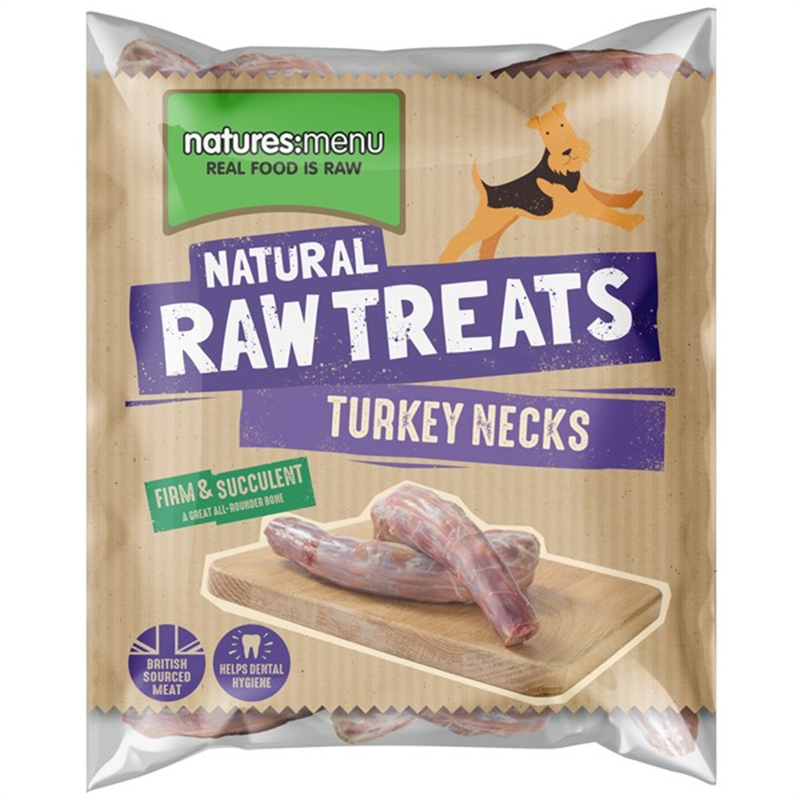 Natures Menu Frozen Raw Chews Turkey Necks 500gm