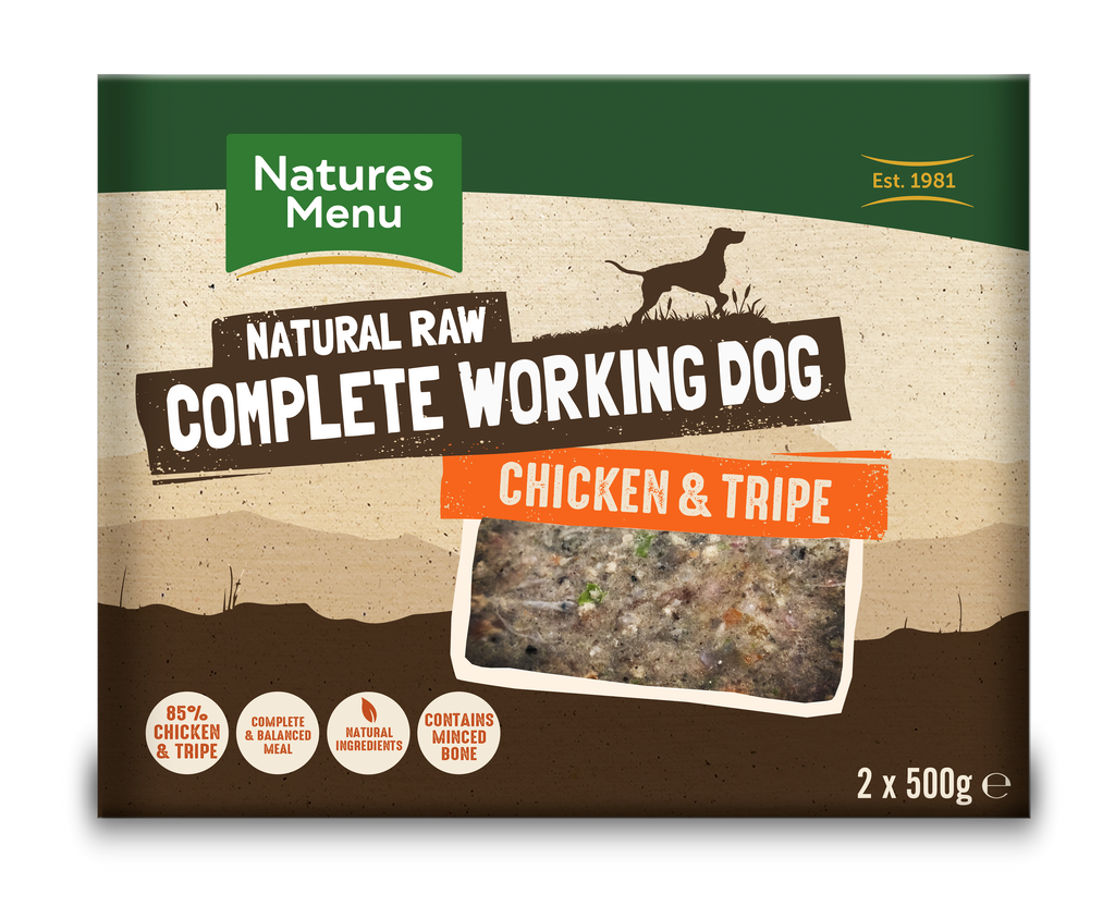 Natures Menu Complete Raw Working Dog Chicken 2 x 500gm