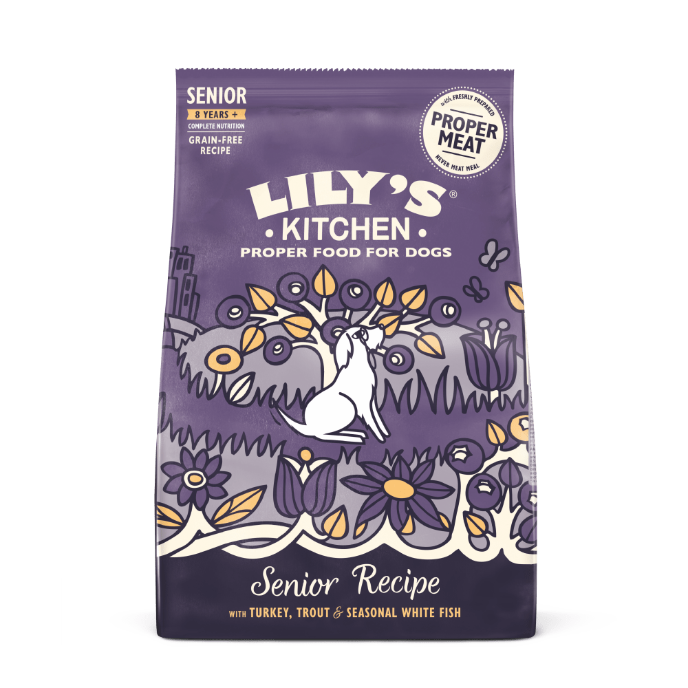 Lilys Kitchen Senior Recipe with Turkey Trout and White Fish Dry Dog Food-1