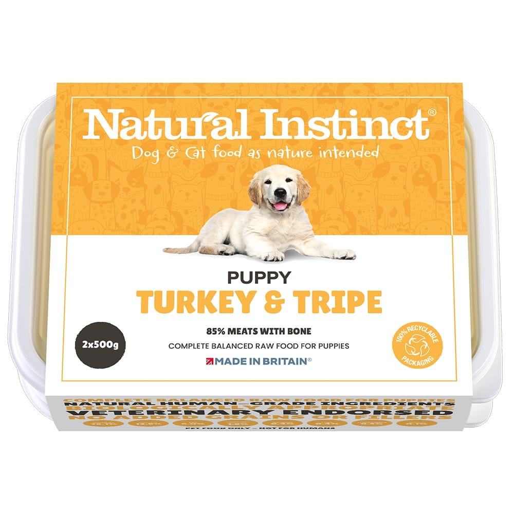 Natural Instinct Puppy 2x500g Turkey & Tripe