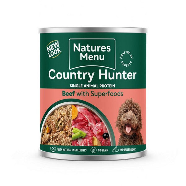 Natures Menu CH Country Hunter Dog Grass Fed Beef 600g
