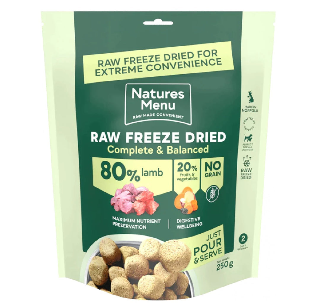 Natures Menu Freeze Dried Raw Lamb 250g