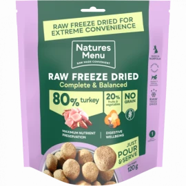 Natures Menu Freeze Dried Raw Turkey 250g