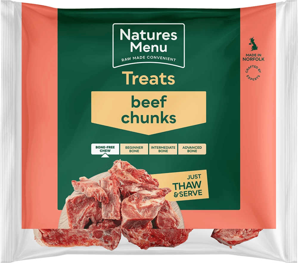 Natures Menu Frozen Beef Chunks 1kg