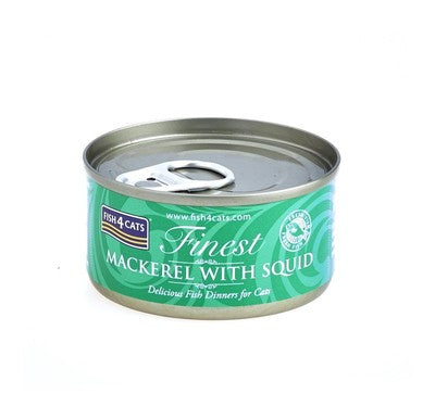 Fish4Cats Finest Mackerel With Squid 70g