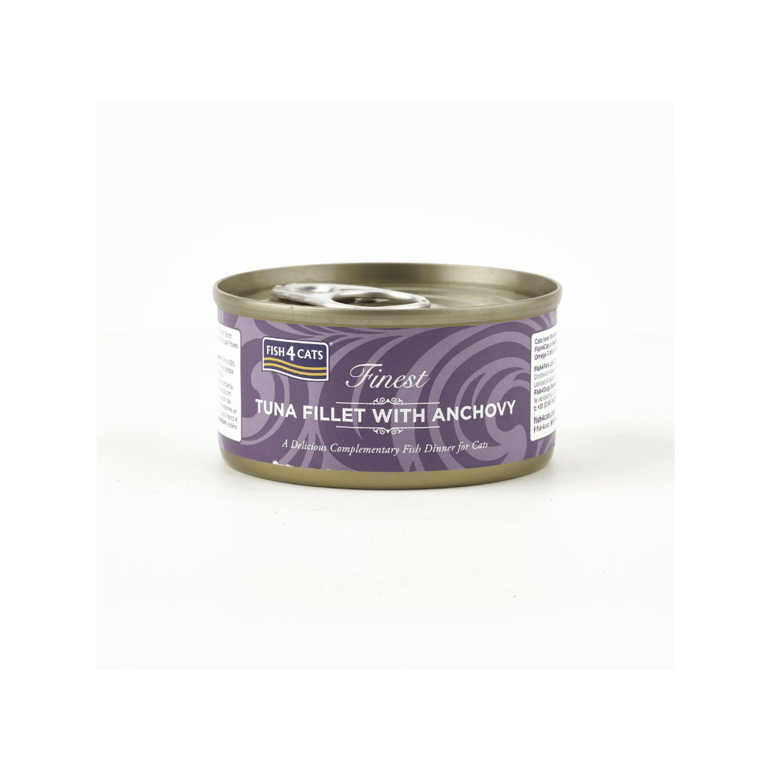 Fish4Cats Finest Tuna Fillet With Anchovy 70g