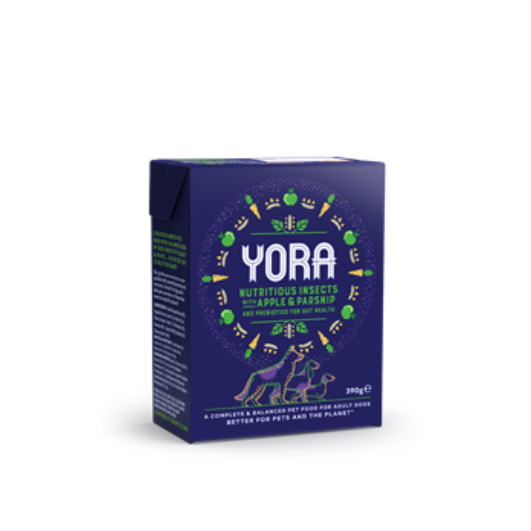 yora insect with apple & parsnip wet food