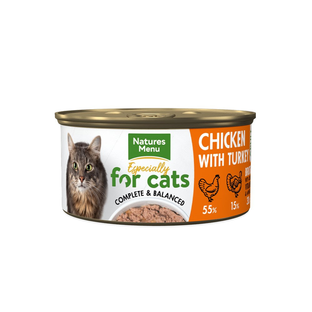 Natures Menu Chicken and Turkey Cat Can 85g