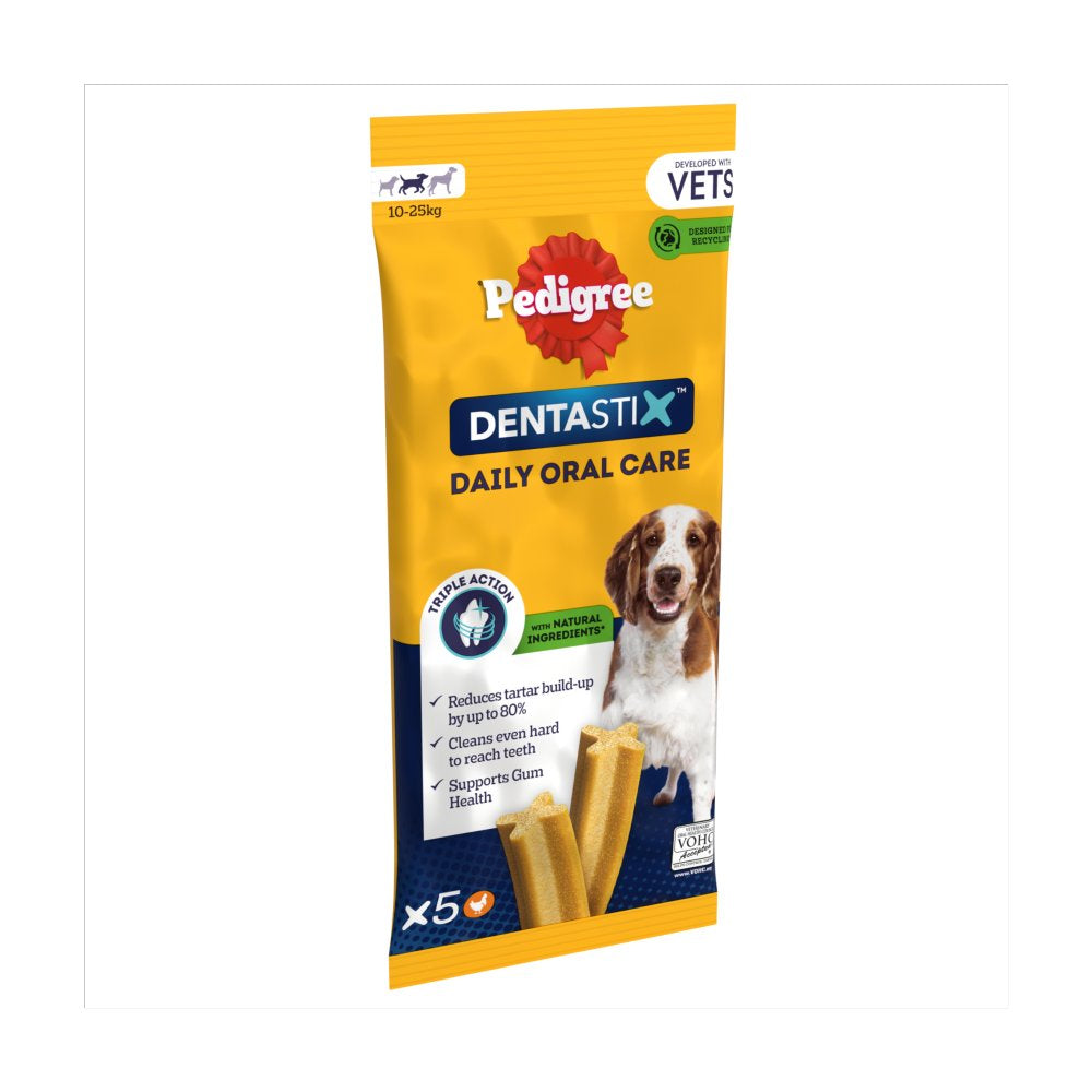 Pedigree DentaStix Daily Dental Chews Medium Dog 5 Sticks