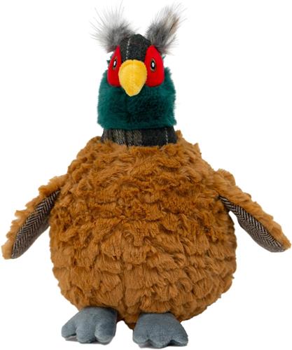 Ancol Heritage Phoebe Pheasant Dog Toy 27cm - Squeaking Plush Cuddly Toy with Multi Texture Design - Comfort Toy for Gentle Play