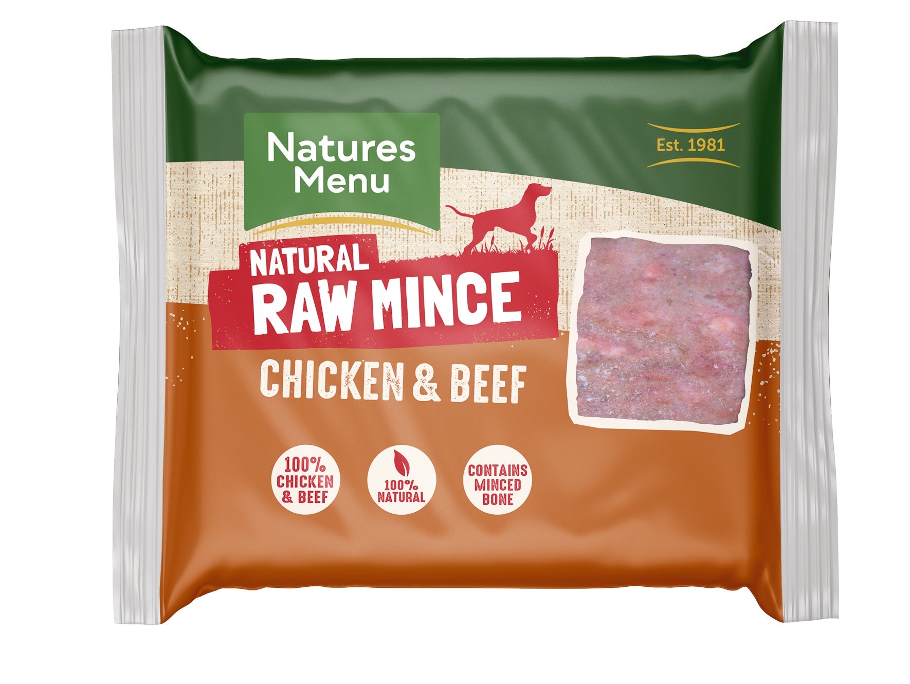 Natures Menu Frozen Chicken & Beef Mince 400g