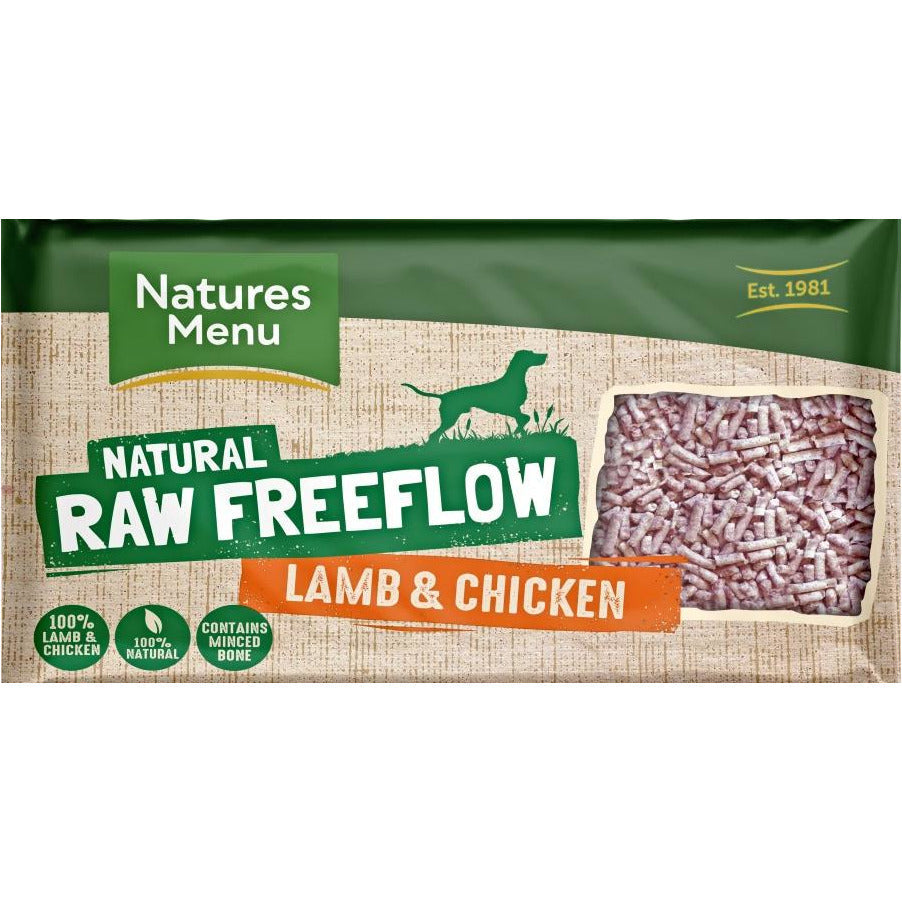 Natures Menu Dog Raw Frozen Free Flow Lamb 2kg