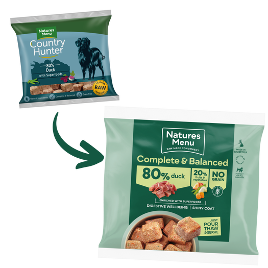 Natures Menu Frozen Country Hunter Duck Dog Nuggets 1kg
