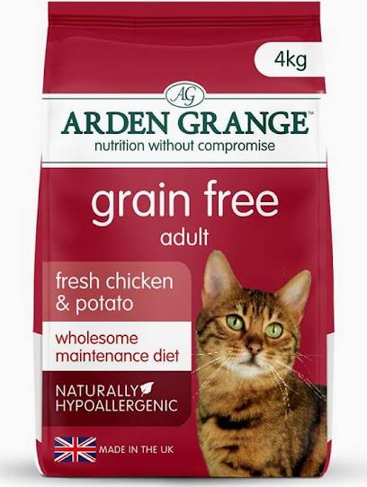 Arden Grange Grain Free Adult Cat With Fresh Chicken & Potato 4kg